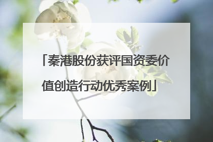 秦港股份获评国资委价值创造行动优秀案例